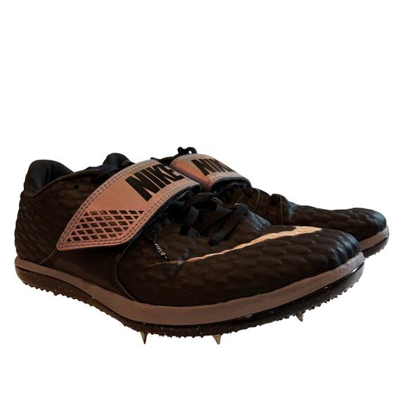Nike Air Zoom HJ Elite Track Field Spikes 806561 Black Mens 7.5 Womens 9 *FLAW* - Picture 4 of 16